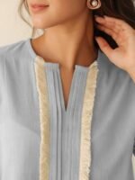 Polycotton Co-Ord Set For Women | Stylish Festive Co-Ord Set For Women | Travel Co-Ord Set For Women | Kurta Set For Women - Image 3